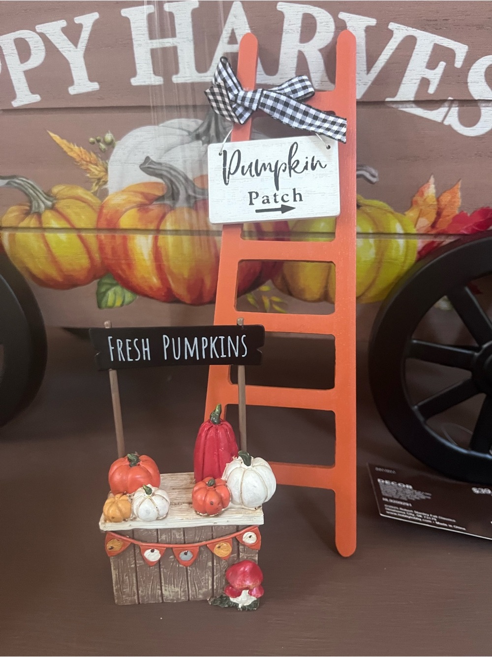 Mini fall pumpkin deocr